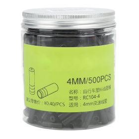 500pcs Brake Cable Caps Plastic Material 4mm Light Weight High Toughness More Flexible Bicycle Accessories
